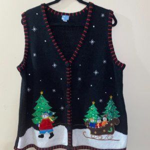 CHRISTMAS SWEATER VEST SIZE 1X